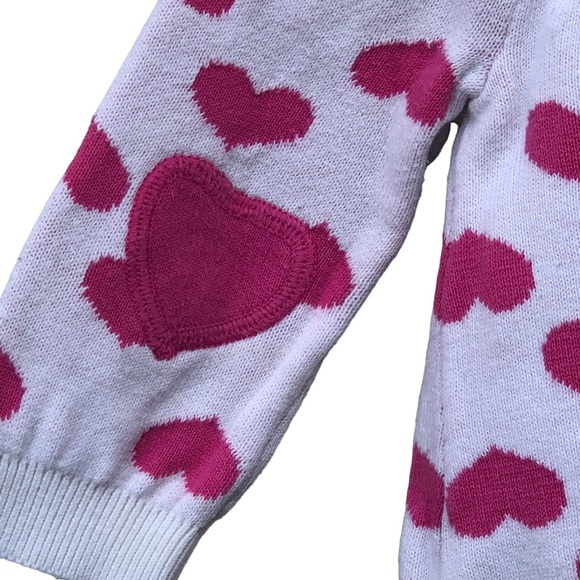 Vintage Look Falls Creek Baby Pink Heart Cardigan size 6-9 months - Picture 4 of 8